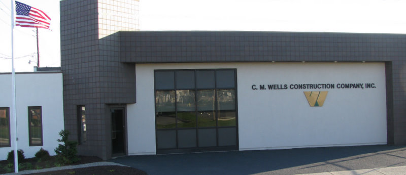 C.M. Wells Construction Company front of building